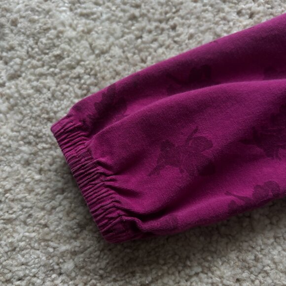 Girls' Burgundy Long Sleeve Dress - Picture 2 of 3